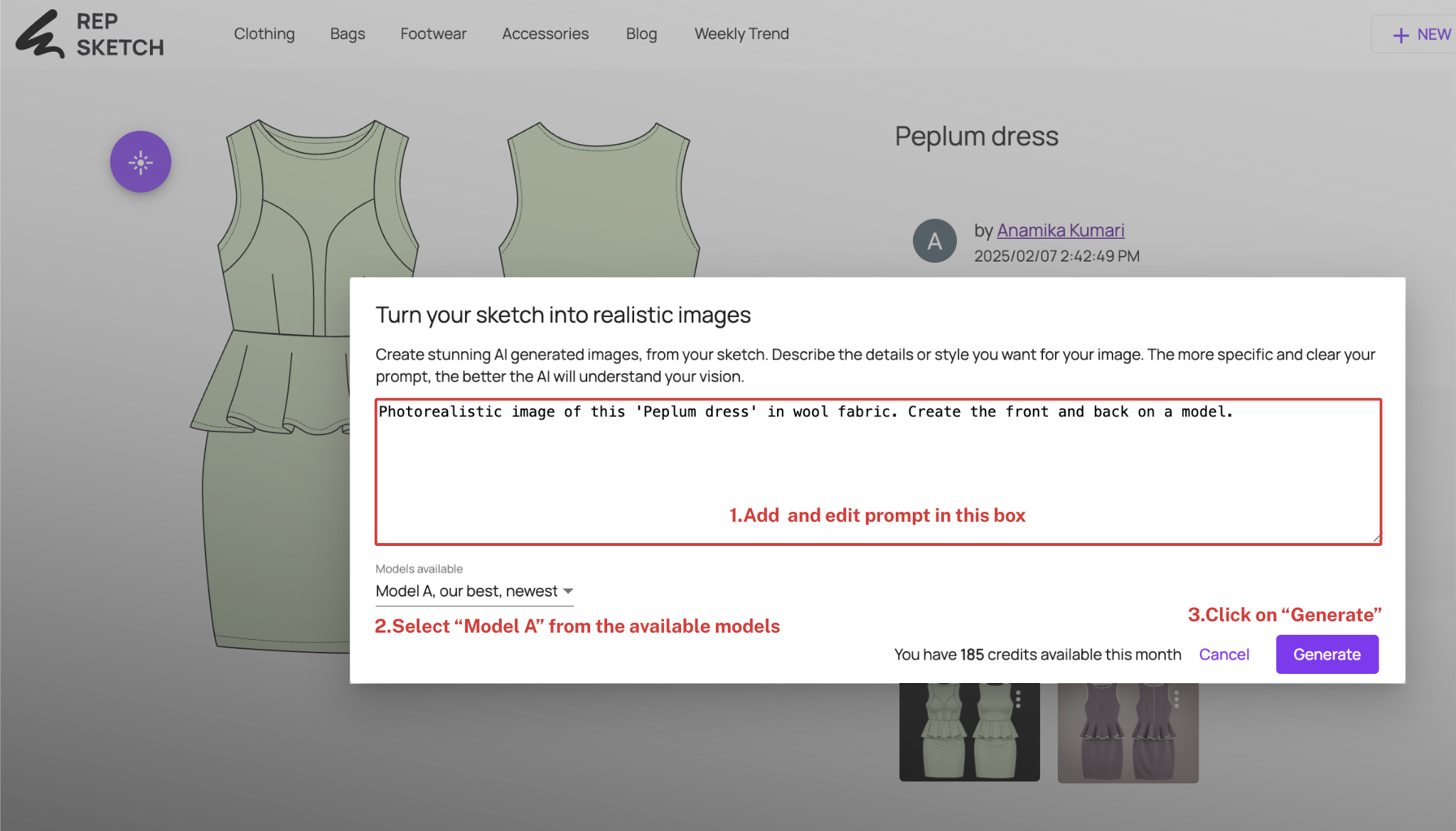 Introducing Repsketch’s Most Advanced AI Fashion Sketch Model